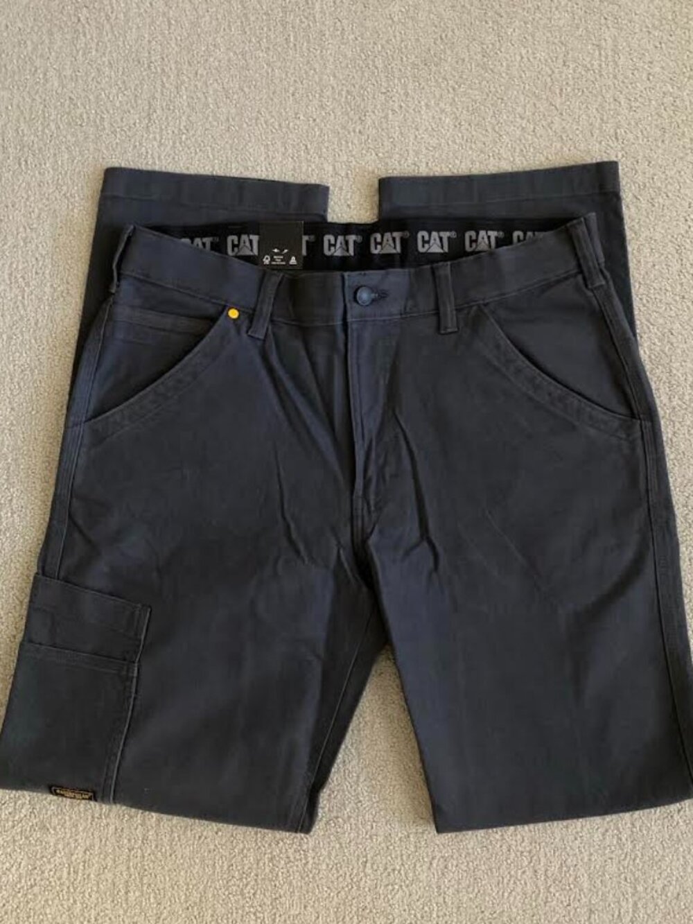 NWT Men’s CAT Caterpillar Utility Pant, Dark Gray, Size 34x34